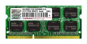 Transcend Information Transcend 8gb Ddr3 1333 (pc3 10666) So-dimm 204pin Cl9 2rx8 (made With 512mx8 Ma