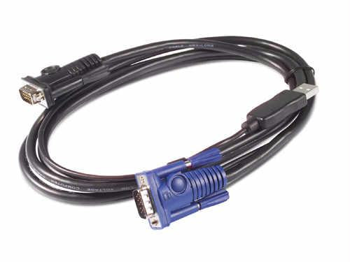 Apc By Schneider Electric Keyboard / Video / Mouse (kvm) Cable - 15 Pin Hd D-sub (hd-15); 4 Pin Usb Type A