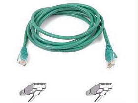 Belkin International Inc 15ft Cat6 Snagless Patch Cable, Utp, Green Pvc Jacket, 23awg, 50 Micron, Gold Pl