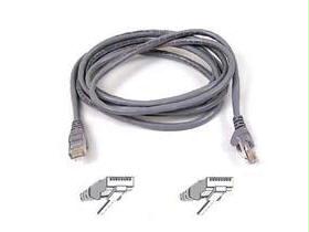 Belkin International Inc Patch Cable - Rj-45 (m) - Rj-45 (m) - 10 Ft - ( Cat 5e ) - Gray