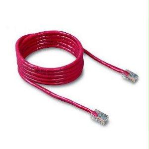 Belkin International Inc 8ft Cat5e Patch Cable, Utp, Red Pvc Jacket, 24awg, T568b, 50 Micron, Gold Plated
