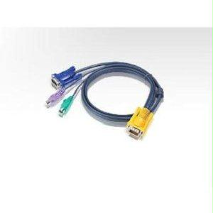 Aten 2l-5201u Keyboard / Video / Mouse (kvm) Cable - 4 Pin Usb Type A, Hd-15 (m) - 15