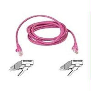 Belkin International Inc 5ft Cat6 Snagless Patch Cable, Utp, Pink Pvc Jacket, 23awg, 50 Micron, Gold Plat