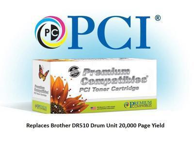 Pci Brand Compatible Brother Dr510 Drum Unit 20k Yld For Brother Dcp-8040, 8045,