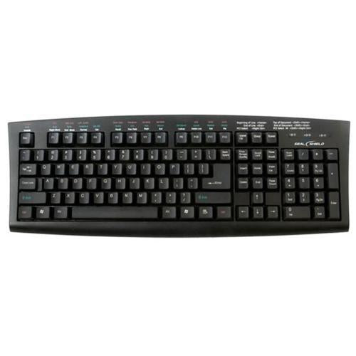 Seal Shield Washable Meditech Client/server Medical Grade Keyboard - Dishwasher Safe (black