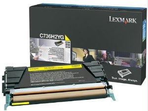 Lexmark C736h2yg Yellow Toner Cartridge For Use In C/x736,x738 Estimated Yield 1