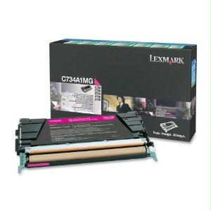 Lexmark C734a1mg Magenta Return Program Toner Cartridge For Use In C/x734,746,x7