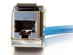 C2g Shielded 90 Keystone Jacks - 1 - Silver