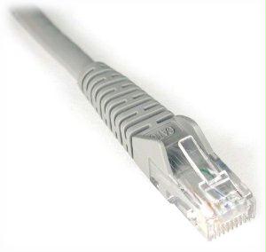 Tripp Lite 3ft Cat6 Gigabit Snagless Molded Patch Cable Rj45 M/m Gray