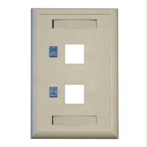 Tripp Lite 2-port White Keystone Faceplate For N238 Jacks