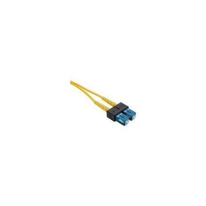 Unc Group Llc 10 Meter Sc-sc Singlemode Fiber Optic Cable, Yellow, Ofnr, 9/125 Fiber, Single-m