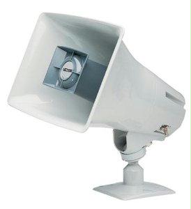 Valcom One-way, 5 Watt Amplified Horn, Gray
