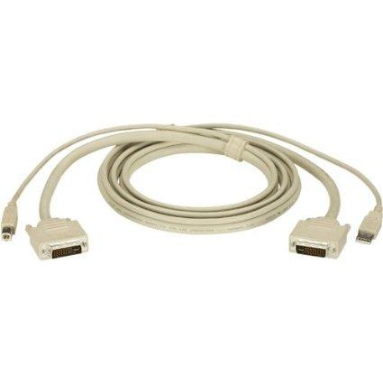 Black Box Kvm Cpu Cable Dvi-i Usb 15ft