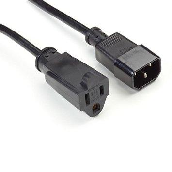Black Box Power Cord - Nema 5-15r To Iec-60320-c14, 1-ft. (0.3-m)