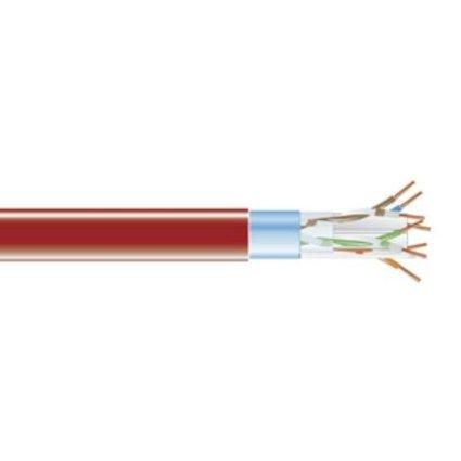 Black Box Cat6 400-mhz Solid Ethernet Bulk Cable - Shielded (f/utp), Cmp Plenum, Red, 1000