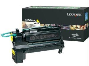 Lexmark C792x4yg Yellow Return Program Print Cartridge Taa For Use In C/x792 Est