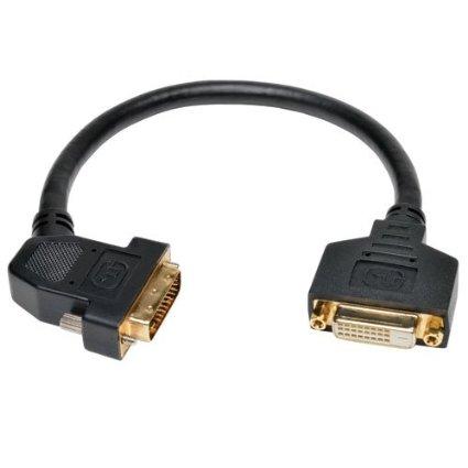 Tripp Lite 1ft Dvi Dual Link Digital Extension Adapter Cable 45 Degree Left Plug Dvi-d M/f