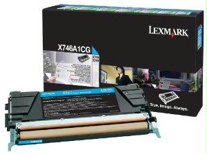 Lexmark X746a1cg Cyan Return Program Toner Cartridge For Use In X746,748 Estimat