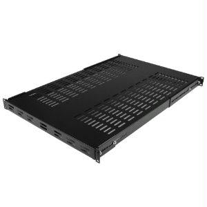 Startech 1u Adjustable Mounting Depth Vented Rack Mount Shelf - Heavy Duty Fixed Server R