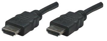 Manhattan - Strategic Manhattan High Speed Hdmi Cable, 3d, 4k, Hdmi Male To Male, Shielded, Black, 10