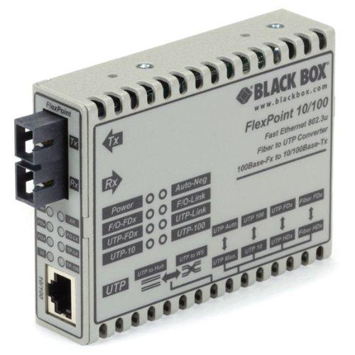 Black Box Fast Ethernet (100-mbps) Media Converter - 10/100-mbps Copper To 100-mbps Multim