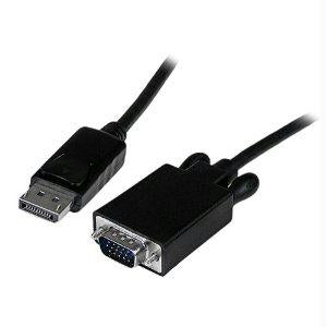 Startech 10ft/3m Active Displayport To Vga Cable Hbr2 2048x1280/1080p 60hz Edid/ddc -