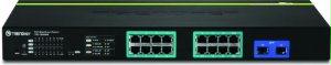 Trendnet Inc 16-port W/ 2 Shared Slots 16 Poe, 2sfp