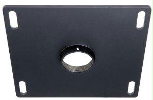 Peerless Industries Unistrut/structural 8x8in Plate Prs Proj Mnt/blk/no Hdwr