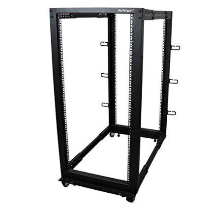 Startech 25u Adjustable Depth 4 Post Server Rack