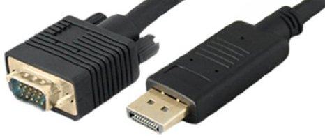 Add-on Addon 1.82m (6.00ft) Displayport Male To Vga Male Black Adapter Cable