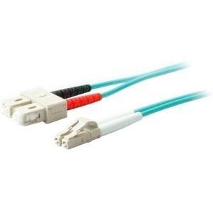 Add-on This Is A 25m Lc (male) To Sc (male) Aqua Duplex Riser-rated Fiber Patch Cable.
