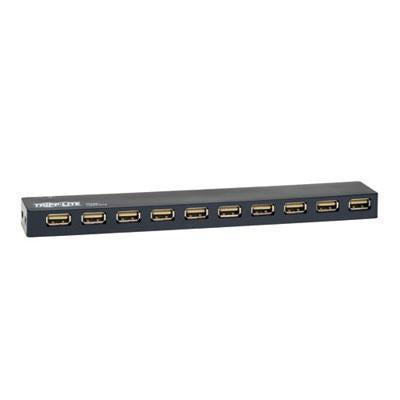 Tripp Lite 10-port Usb 2.0 Mobile Hi-speed Hub Notebook Laptop Bus Power Ac