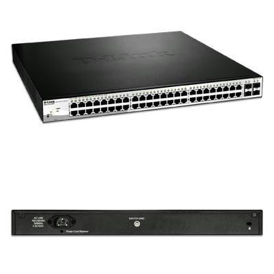D-link Systems D-link Dgs-1210-52mp 48 Gigabit Poe Ports 4 X Gigabit Gbe/sfp Combo Ports. L2+