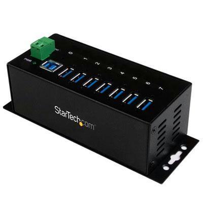 Startech Add Seven Usb 3.0 Ports With This Din Rail Or Surface-mountable Metal Hub - 15kv