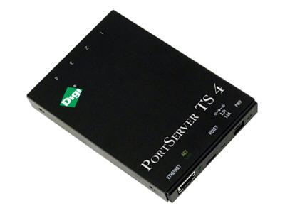 Digi International Digi Portserver Ts 4 Port Rs-232 Rj-45 Serial To Ethernet Device Server, 9-30vdc