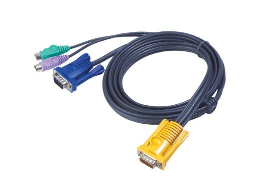Aten 10 Sphd15 (m) -hd15(m)/minidin6 (m) Cableacs1208l & Acs1216l