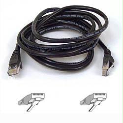 Belkin International Inc 15ft Cat5e Snagless Patch Cable, Utp, Black Pvc Jacket, 24awg, T568b, 50 Micron,