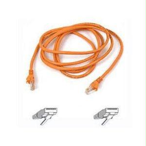 Belkin International Inc 5ft Cat5e Snagless Patch Cable, Utp, Orange Pvc Jacket, 24awg, T568b, 50 Micron,