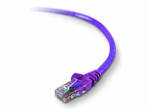 Belkin International Inc Patch Cable - Rj-45 (m) - Rj-45 (m) - 3 Ft - Utp - ( Cat 5e ) - Purple