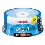 Maxell Dvd-r 4.7gb 16x 25pk Spindle.