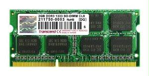 Transcend Information Transcend Memory 2gb Ddr3 1333 Mhz (pc3 10666) Non-ecc Non-registered, So-dimm,