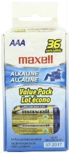 Maxell Aaa Battery 36pk