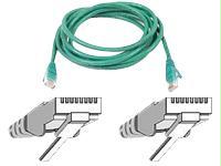 Belkin International Inc 3ft Cat6 Snagless Patch Cable, Utp, Green Pvc Jacket, 23awg, 50 Micron, Gold Pla