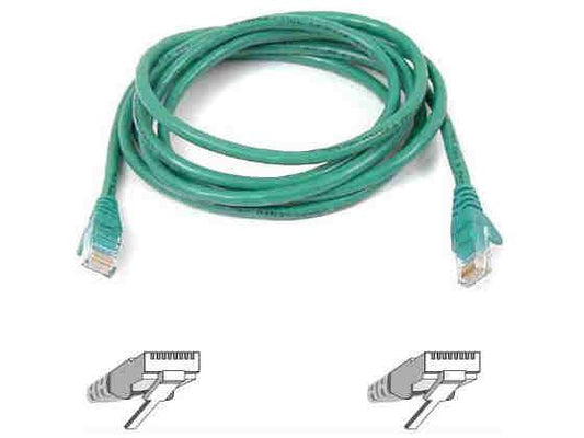 Belkin International Inc 5ft Cat6 Snagless Patch Cable, Utp, Green Pvc Jacket, 23awg, 50 Micron, Gold Pla