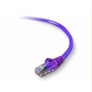 Belkin International Inc 6ft Cat5e Snagless Patch Cable, Utp, Purple Pvc Jacket, 24awg, T568b, 50 Micron,
