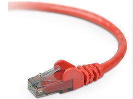 Belkin International Inc 3ft Cat6 Snagless Patch Cable, Utp, Red Pvc Jacket, 23awg, 50 Micron, Gold Plate