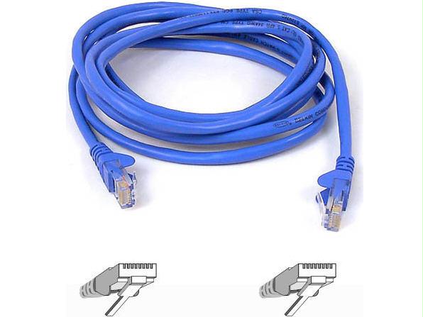 Belkin International Inc 40ft Cat6 Snagless Patch Cable, Utp, Blue Pvc Jacket, 23awg, 50 Micron, Gold Pla