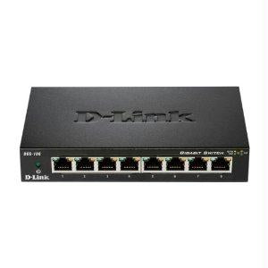 D-link Systems D-link Dgs-108 8 Port Unmanaged Gigabit Metal Desktop Switch Qos And Flow Contro
