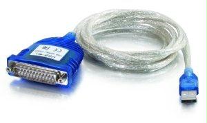 C2g 6ft Usb To Db25 Serial Rs232 Adapter Cable-quickly Convert Your Db25 Serial