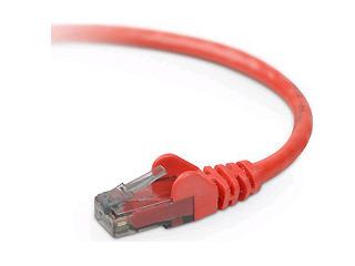 Belkin International Inc 7ft Cat6 Snagless Patch Cable, Utp, Red Pvc Jacket, 23awg, 50 Micron, Gold Plate